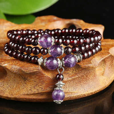5pcs Sandalwood 108 Mala Beads Bracelet Om Buddha Bead Wood Prayer