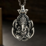 Buddha Stones Ganesh Ganpati Elephant Copper Protection Necklace Pendant Necklaces & Pendants BS Copper