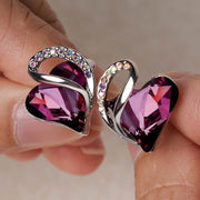 Natural Various Gemstone Birthstone Crystal Love Stud Earrings Earrings BS 5