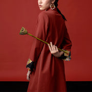Buddha Stones Tibetan Dress Clothing Lhasa Dress Improved Cheongsam Qipao Women Clothing