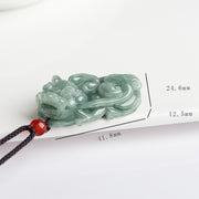 Buddha Stones Jade PiXiu Wealth Luck String Necklace Pendant Necklaces & Pendants BS 9