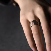 Buddha Stones Tibetan Simple Design Copper Wealth Ring Ring BS 19