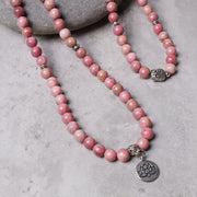 Buddha Stones Lotus Crystal Stone 108 Beads Mala Bracelet (Extra 30% Off | USE CODE: FS30) Mala Bracelet BS 11