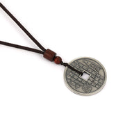 Buddha Stones Bagua Yin Yang Copper Coin Star Balance Energy Necklace Pendant Necklaces & Pendants BS 9