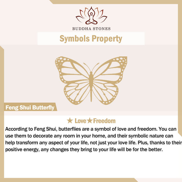 Buddha Stones Garnet Tourmaline Butterfly Protection Bracelet Anklet