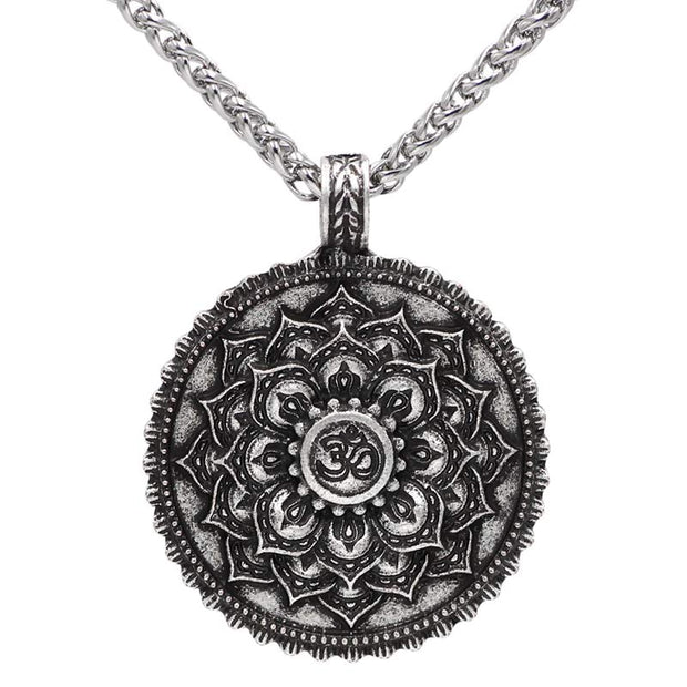 Six True Words Love Peace Flower Pattern Necklace (Extra 35% Off | USE CODE: FS35) Necklaces & Pendants BS 1