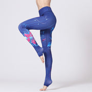 Buddha Stones Lotus Flower Floral Print Design Pants Sports Fitness Yoga Leggings Women's Yoga Pants