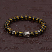 Buddha Stones Tibetan Buddha Mantra Amulet Bracelet Bracelet BS 5