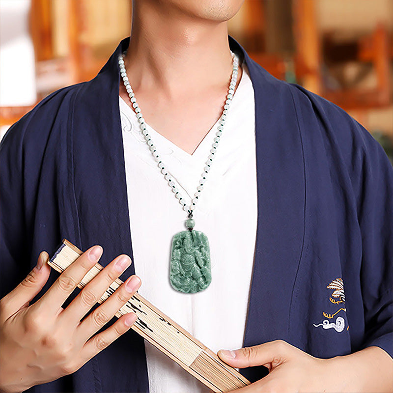Guan gong jade pendant discount