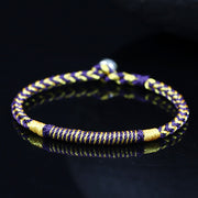 Buddha Stones Handcrafted King Kong Knot Design Protection Braid Rope Bracelet