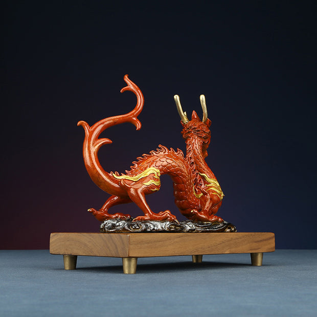 Buddha Stones Year Of The Dragon Copper Success Home Decoration
