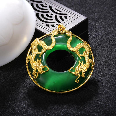 Buddha Stones Tibetan Jade Dragon Necklace Pendant Necklaces & Pendants BS Jade