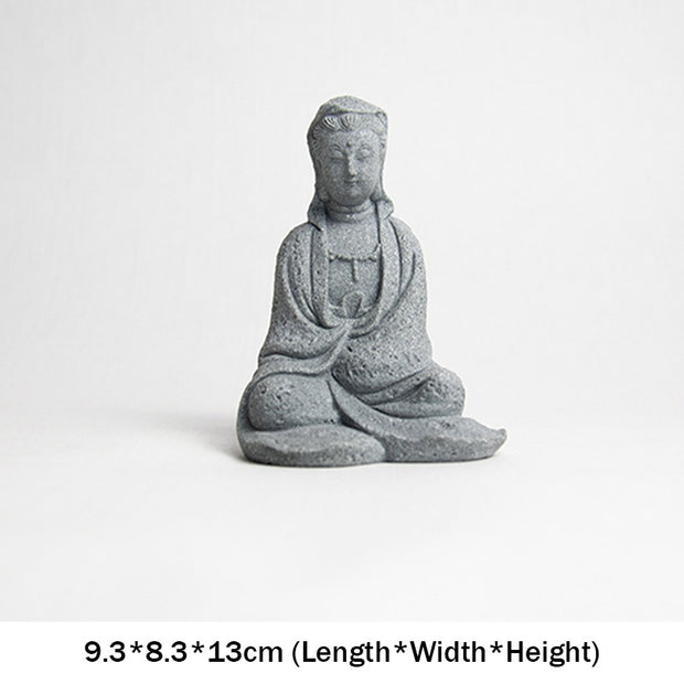 Buddha Stones Avalokitesvara Statue Blessing Home Decoration Decorations BS 9.3*8.3*13cm