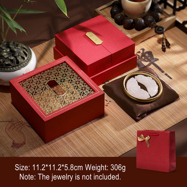 Buddha Stones Retro Jewelry Storage Box Gift Box