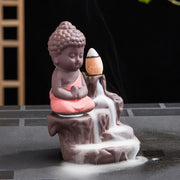 Buddha Stones  Backflow Smoke Fountain Ceramic Blessing Incense Burner Decoration Decorations Incense Burner BS 1