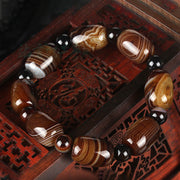 Buddha Stones Natural Sardonyx Courage Happiness Bracelet