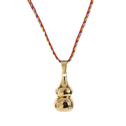 Buddha Stones Tibetan Yin Yang Symbol Gourd Harmony Titanium Steel Necklace Pendant Necklaces & Pendants BS 3