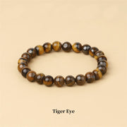 Buddha Stones Natural Stone Quartz Healing Beads Bracelet Bracelet BS 8mm Tiger Eye