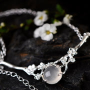 FREE Today: Absorb Negative Energy Plum Blossom Chalcedony Positive Bracelet FREE FREE 11