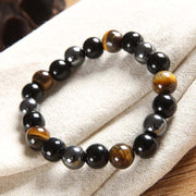 Buddha Stones Tibetan Tiger's Eye Bracelet Necklace Set Necklace, Bracelet BS 5