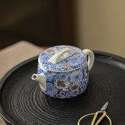 Buddha Stones Lotus Chrysanthemum Plum Blossom Flower Teacup Kung Fu Tea Cup Teapot Cup BS Teapot 7.5cm*13cm*140ml