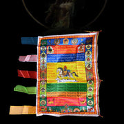 Buddha Stones Tibetan Colorful Windhorse Protection Outdoor Prayer Flag Decoration Decorations buddhastoneshop main