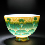Buddha Stones Lotus Ceramic Teacup Flower Tea Cups 100ml Cup BS 10