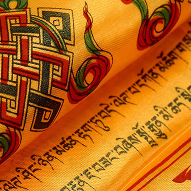 Buddha Stones Tibetan Lucky Blessing 5 Colors Khata Decoration Decorations BS 10