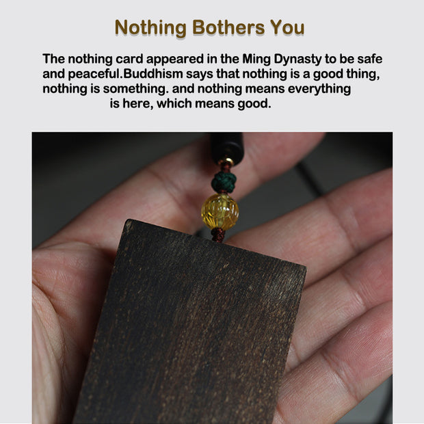 Buddha Stones 9.5 Points Sinking Kalimantan Agarwood Calm Balance Necklace Amulet Pendant