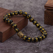 Buddha Stones Tibetan Buddha Mantra Amulet Bracelet Bracelet BS 7