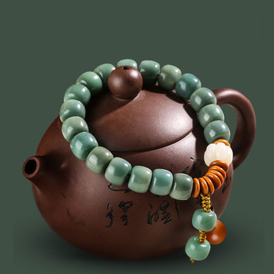Buddha Stones Cyan Bodhi Seed Success Bracelet Bracelet BS main