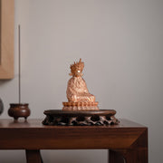 Buddha Stones Shakyamuni Figurine Compassion Handmade Copper Statue Decoration Decorations BS 4