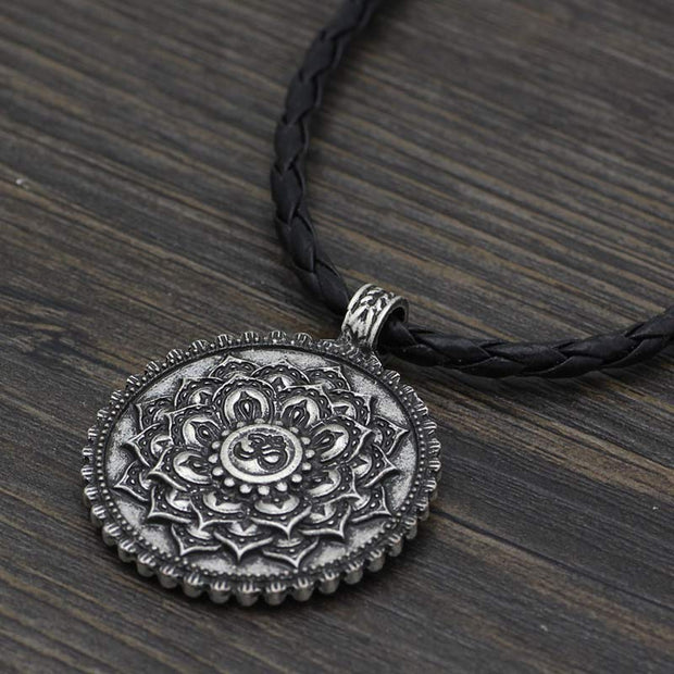 Six True Words Love Peace Flower Pattern Necklace (Extra 35% Off | USE CODE: FS35)