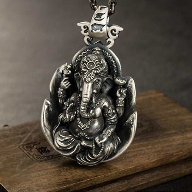 Buddha Stones Ganesh Ganpati Elephant Copper Protection Necklace Pendant Necklaces & Pendants BS 1