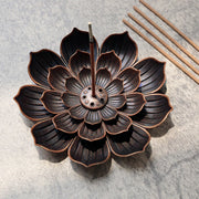 Buddha Stones Creative Six-hole Lotus Incense Burner Incense Burner BS main