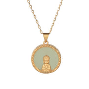 Buddha Stones Jade Compassion Chain Necklace Pendant Necklaces & Pendants BS 5