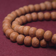 Buddha Stones 108 Mala Beads Bodhi Seed Dzi Bead Peace Tassel Bracelet Mala Bracelet BS 7