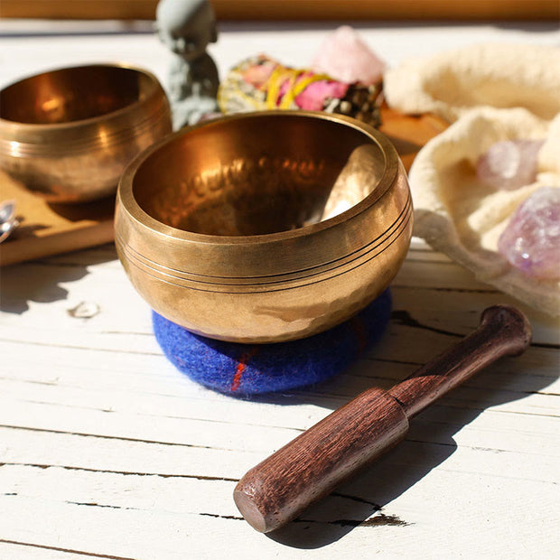Tibetan Meditation Sound Bowl Handcrafted for Healing and Mindfulness Singing Bowl Set Singing Bowl buddhastoneshop 3