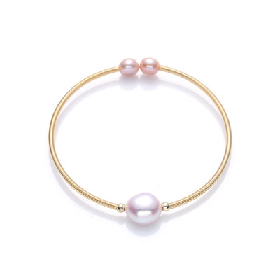 Pearl Wealth Bracelet Bangle (Extra 30% Off | USE CODE: FS30) Bracelet BS Purple Pearl
