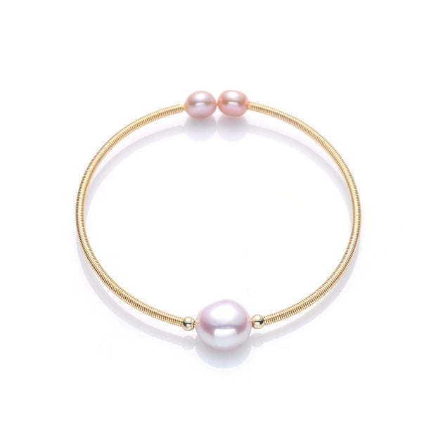 Pearl Wealth Bracelet Bangle (Extra 30% Off | USE CODE: FS30) Bracelet BS Purple Pearl