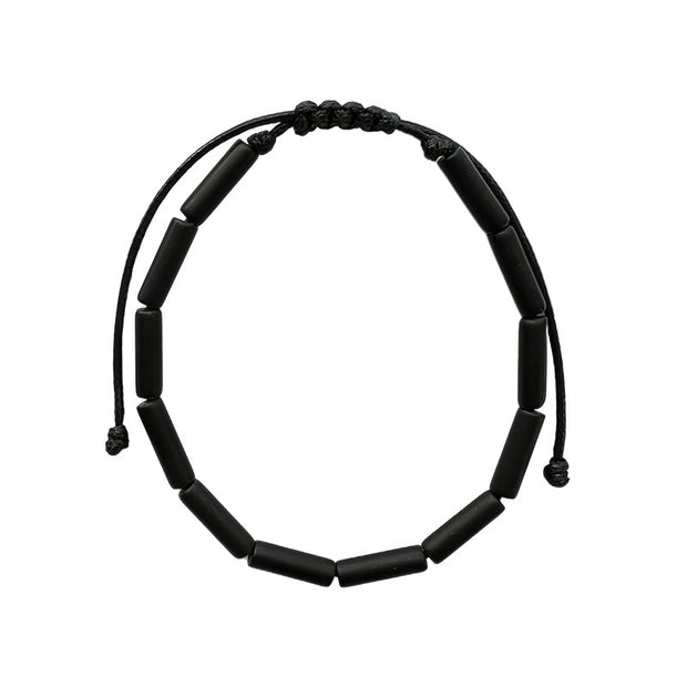 Buddha Stones Black Onyx Bead Support Protection Bracelet Bracelet BS 12