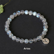 12 Constellations of the Zodiac Moonstone Charming Bracelet Bracelet BS Aries