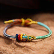 FREE Today: Bring Infinite Good Luck Colorful Rope Eight Thread Handmade Bracelet FREE FREE 1