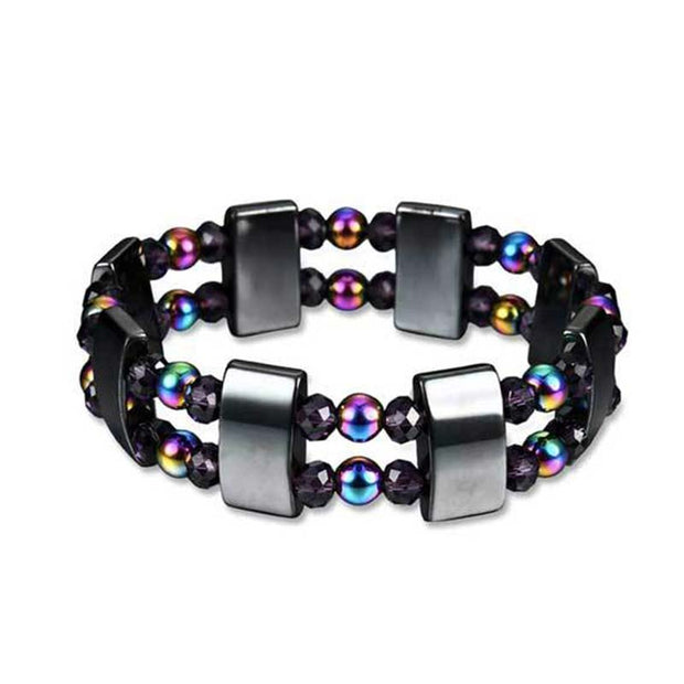 Buddha Stones Rainbow Hematite Wellness Bracelet Bracelet BS 6
