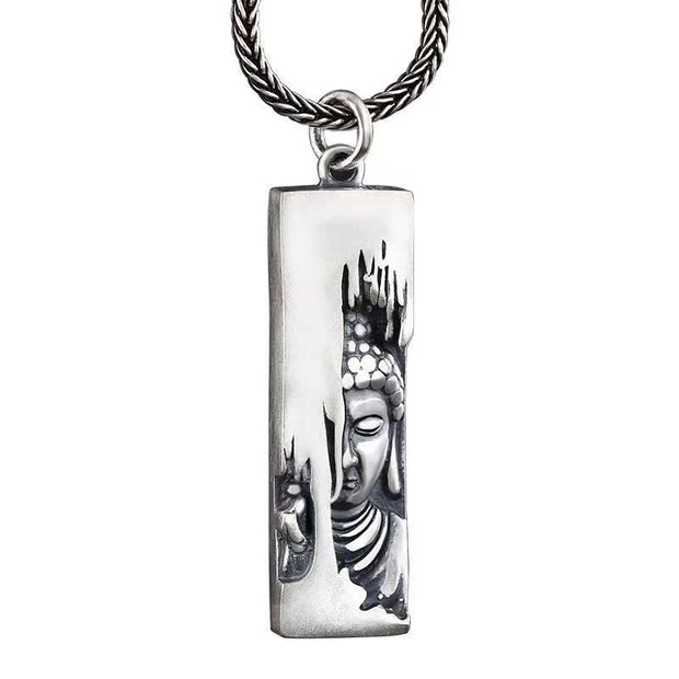 Buddhastoneshop Tathagata Buddha Strength Protection Amulet Lucky Pendant Necklace