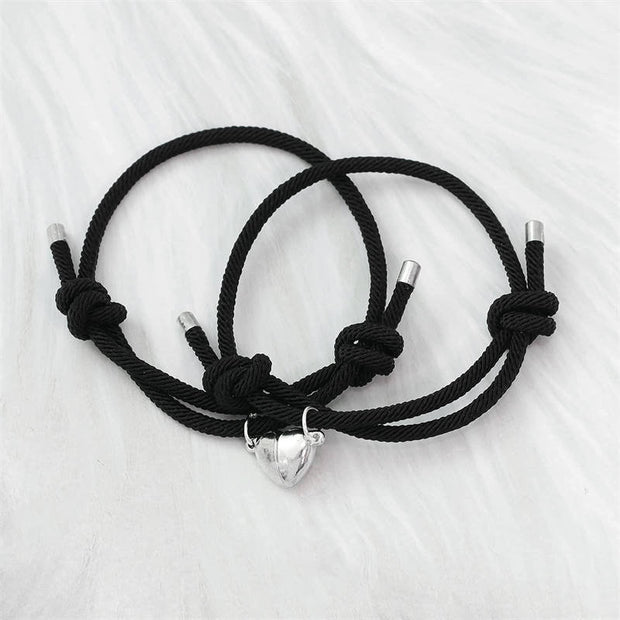 2Pcs Love Magnetic Couple String Strength Bracelet Bracelet BS 15