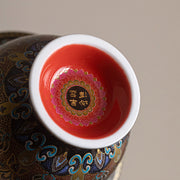 Buddha Stones Dunhuang Color Pattern Gaiwan Teacup Kung Fu Tea Cup With Lid