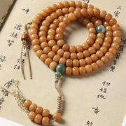 Buddha Stones 108 Mala Beads Bodhi Seed Wisdom Peace Bracelet Mala Bracelet BS 8