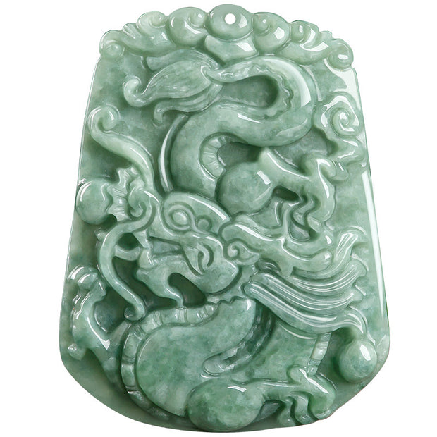 Chinese Zodiac Dragon Jade Strength Necklace String Pendant Necklaces & Pendants BS 7