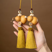 Buddha Stones Feng Shui Gourd Lotus Wealth Tassels Knot Decoration